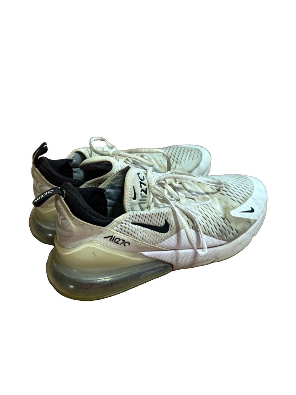 Nike Air Max 270 Low Top Men's Sneakers White/Black AH8050-100 2018 size 12